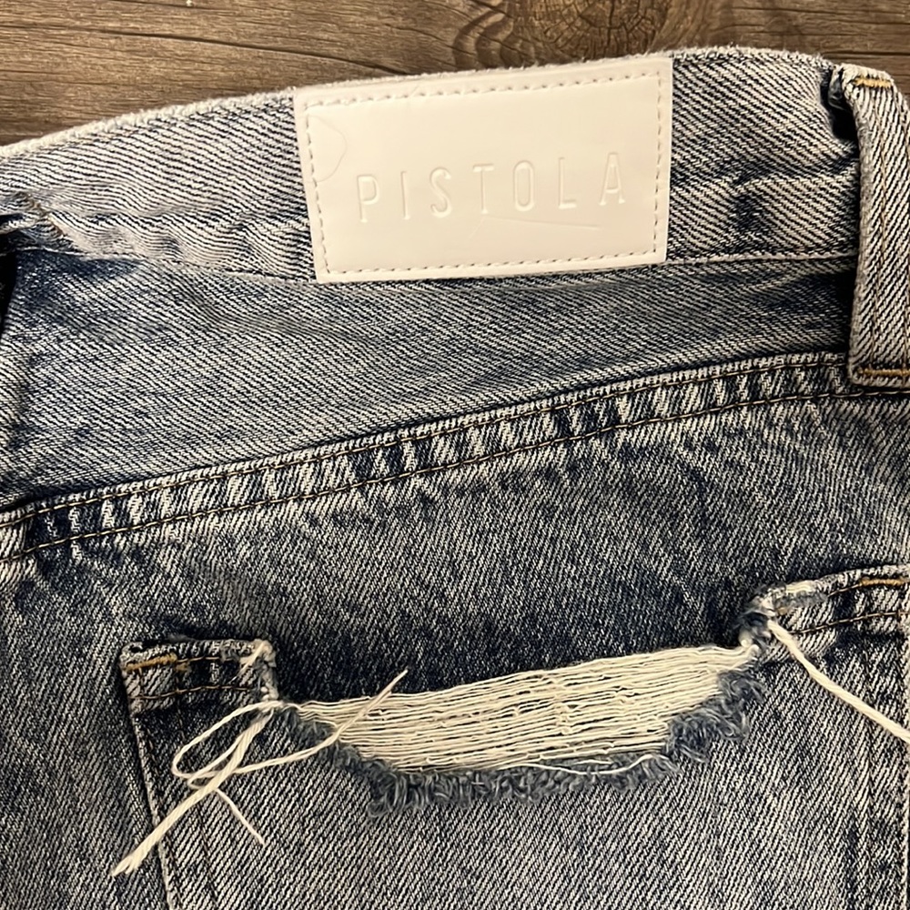 Pistola Presley High Rise Relaxed Roller Jean Size 28 - Picture 8 of 8